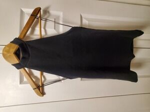 Topshop Black High Neck Rib Halter Top